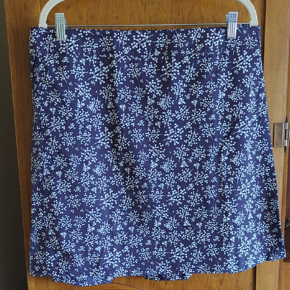 RipSkirt Farmhouse Twigs Wrap Skirt in Deep Purple (Size L)